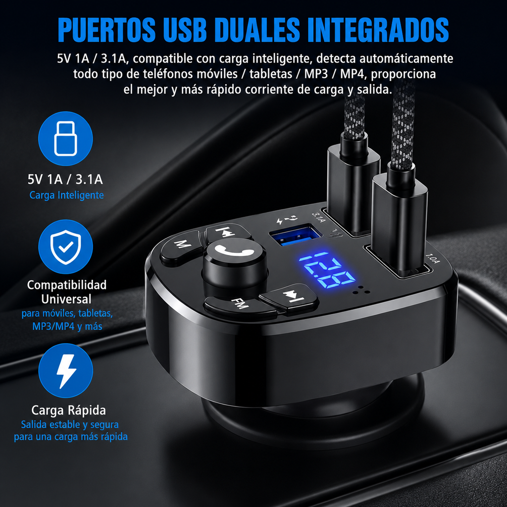 Bluetooth FM Transmitter for Car