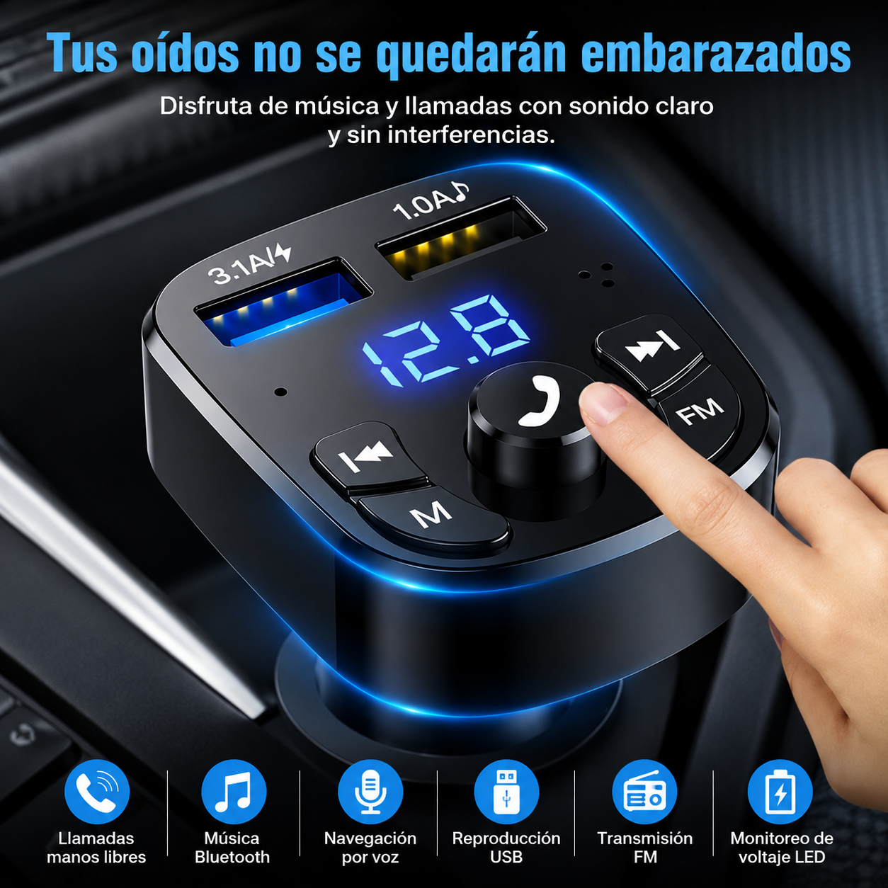 Bluetooth FM Transmitter for Car