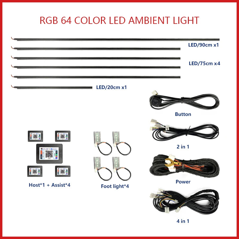Luces LED RGB ambiente interior Tesla Model 3 / Model Y