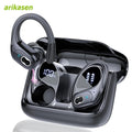 Bluetooth 5.3 Headphones 2024 Wireless Earbuds 75Hrs Sport Bluetooth Earphone with Noise Cancelling Mic IPX7 Waterproof Headsets