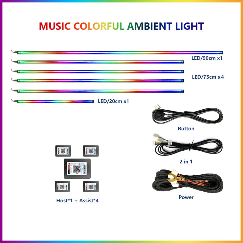 Luces LED RGB ambiente interior Tesla Model 3 / Model Y
